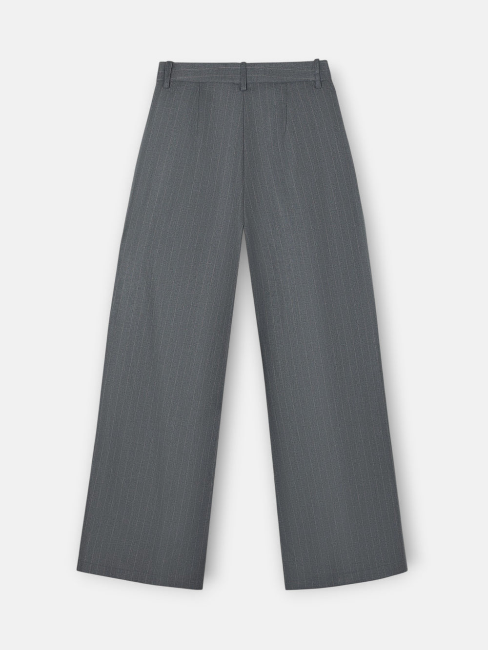 Pantalon recto raya diplomatica gris