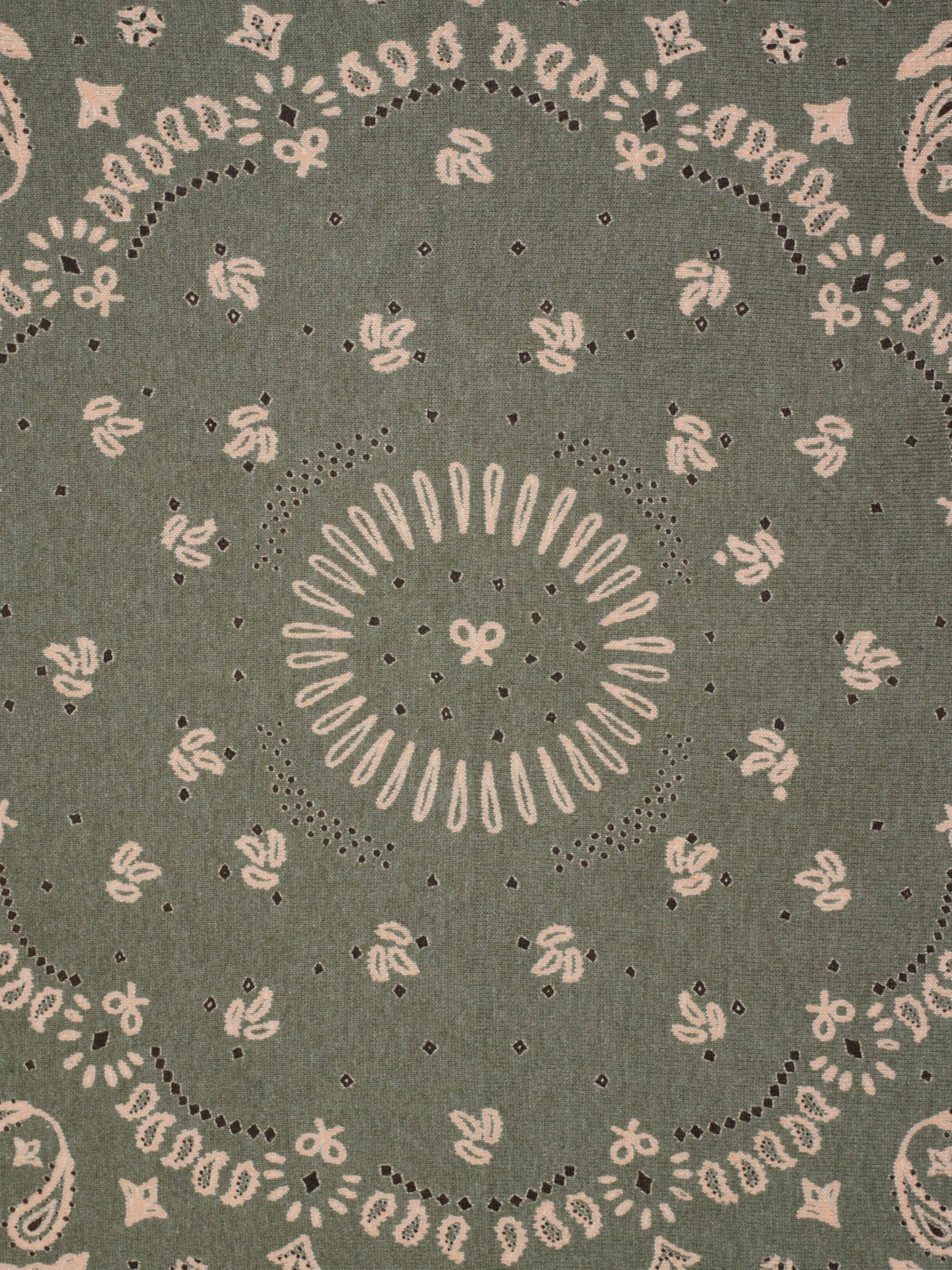 Bandana en tricot vert petite