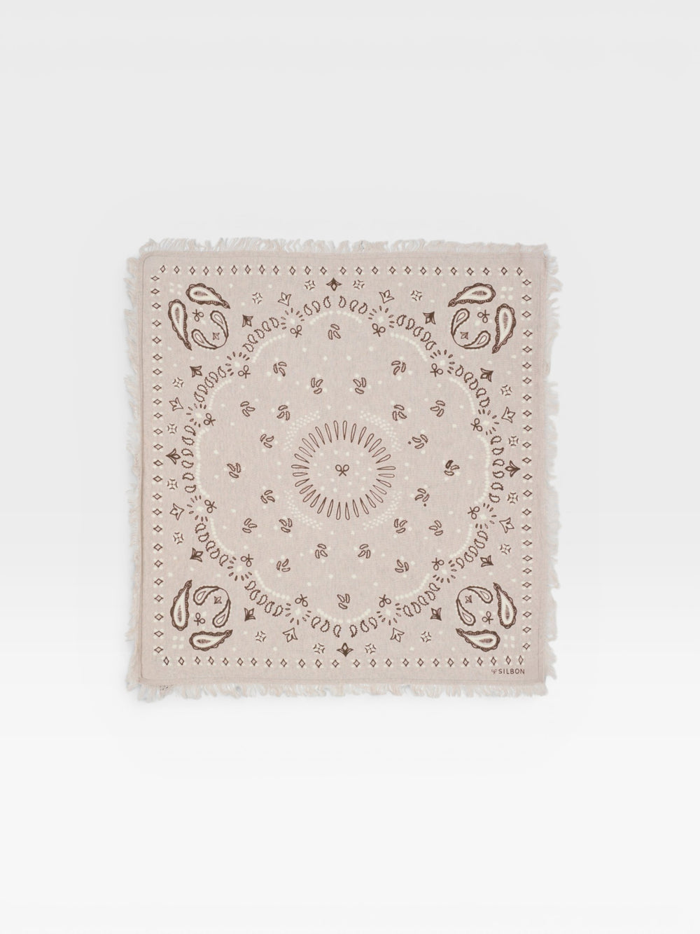 Small raw knit bandana