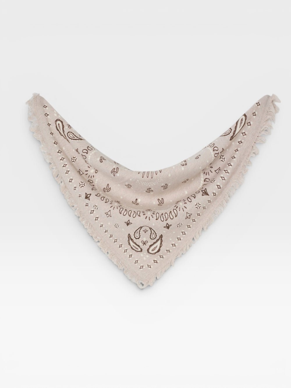 Small raw knit bandana