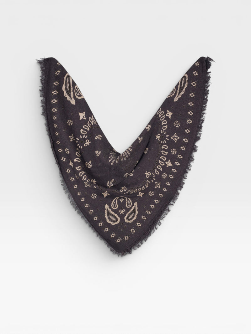 Bandana punto grande marron