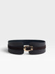 Brown leather cummerbund belt