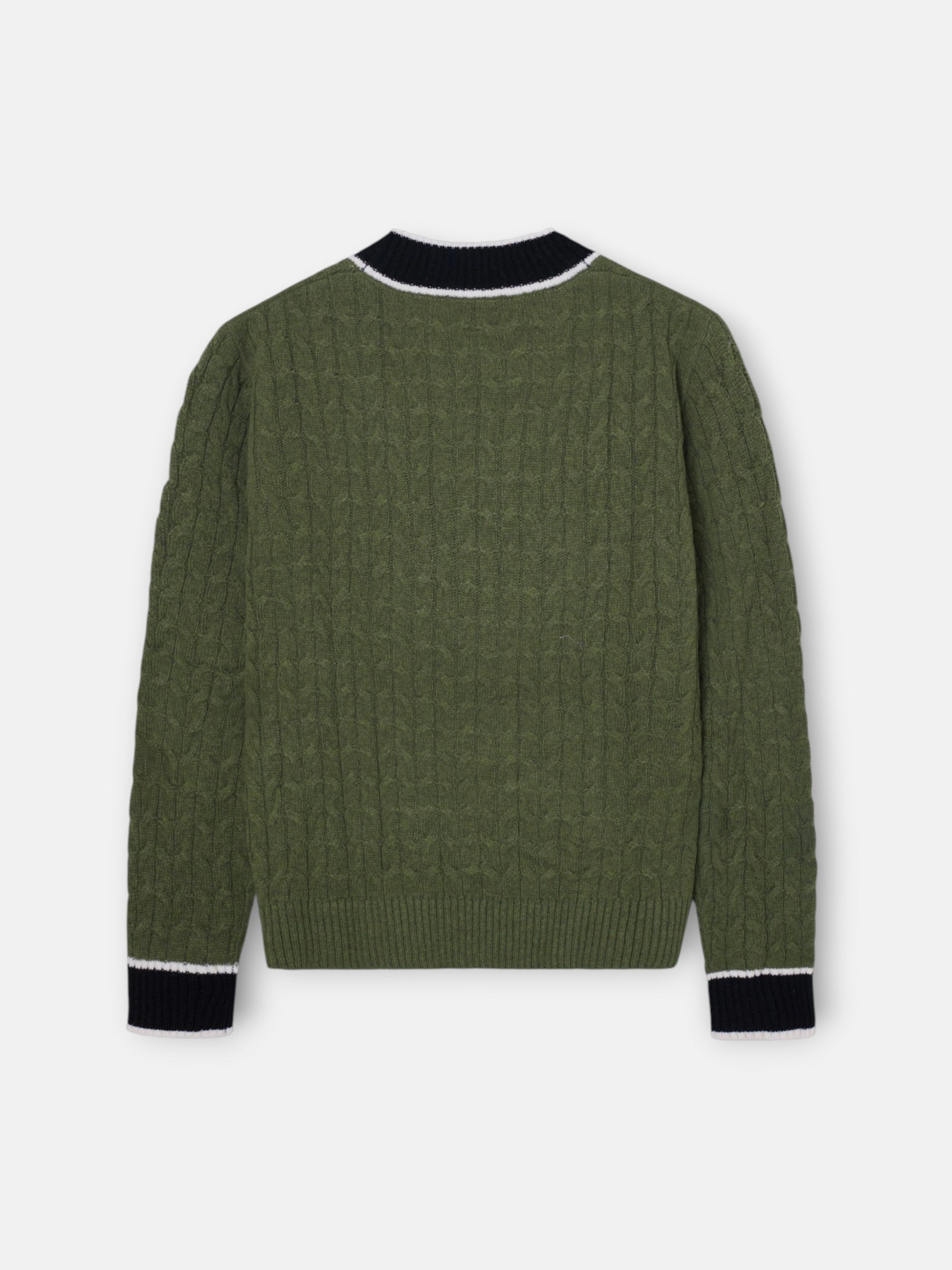 Cardigan college escudo verde
