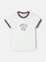 Silbon Club Women's T-shirt in Off-White
