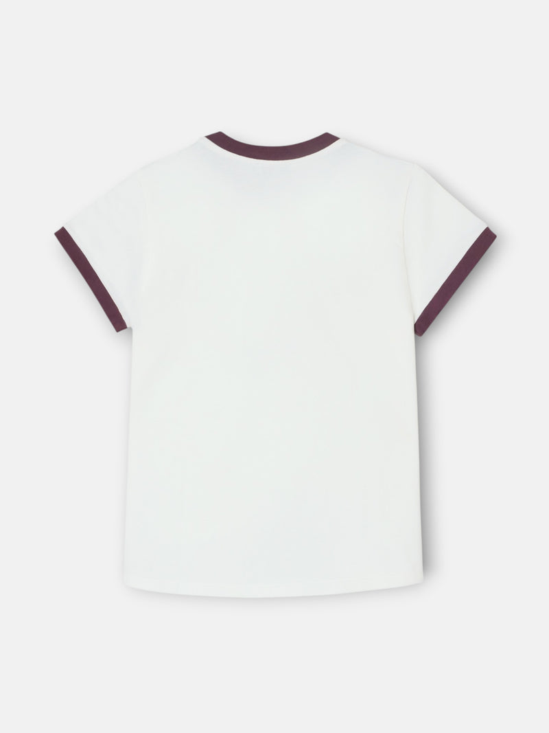 Silbon Club Women's T-shirt in Off-White