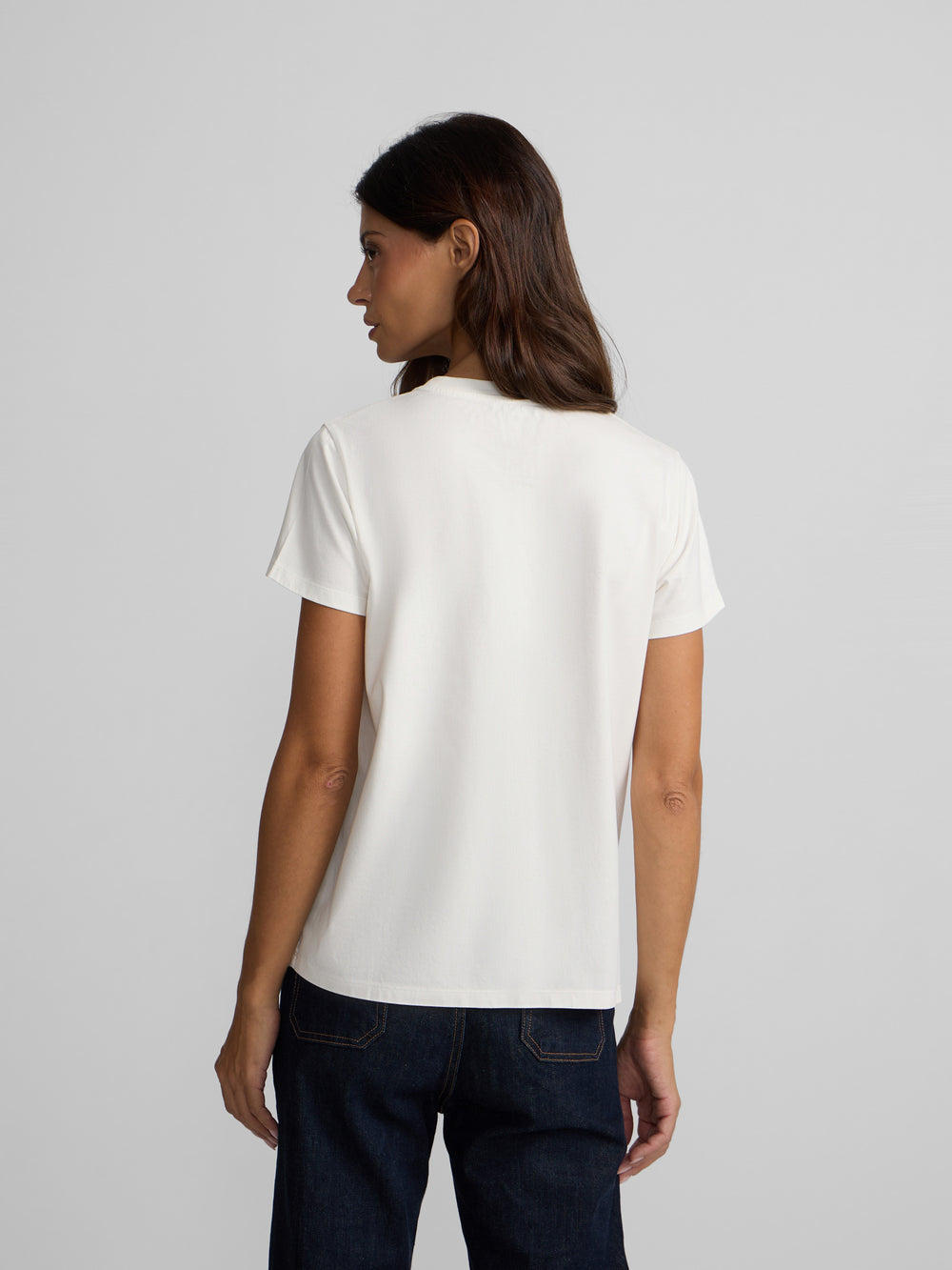 T-shirt femme lucky love écru
