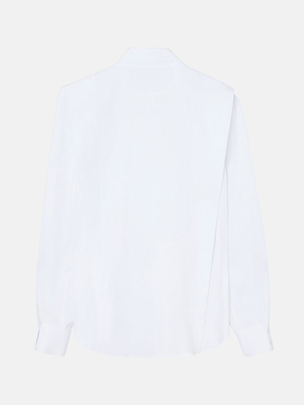 Chemise structurée chevrons blanc