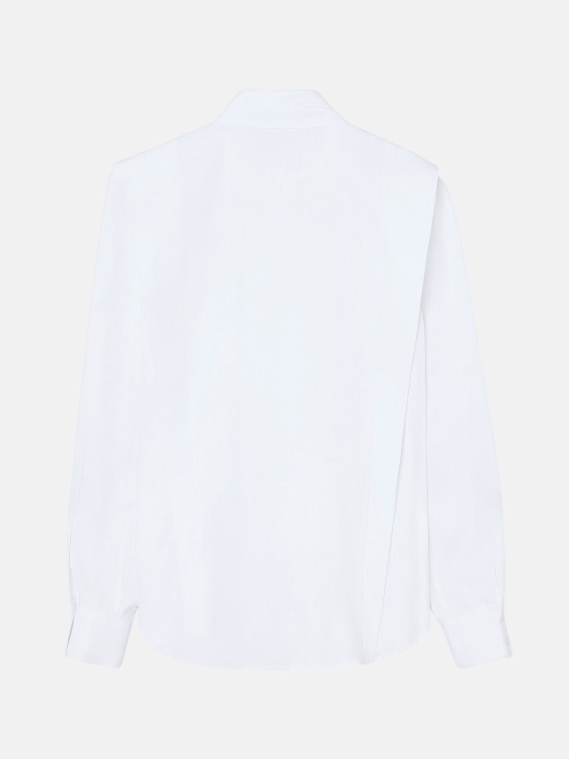 Camisa estructurada espiga blanco