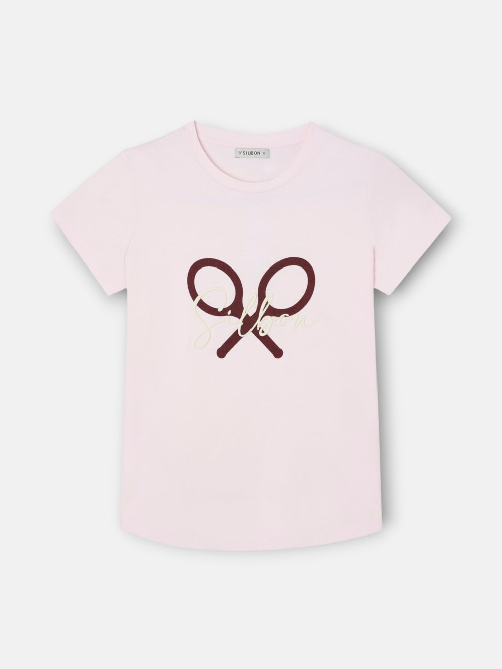 Camiseta woman raqueta silbon rosa