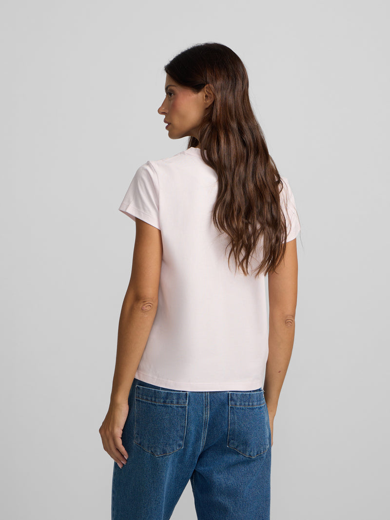 Camiseta woman raqueta silbon rosa