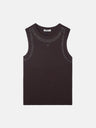 Camiseta woman tank top tachas marron