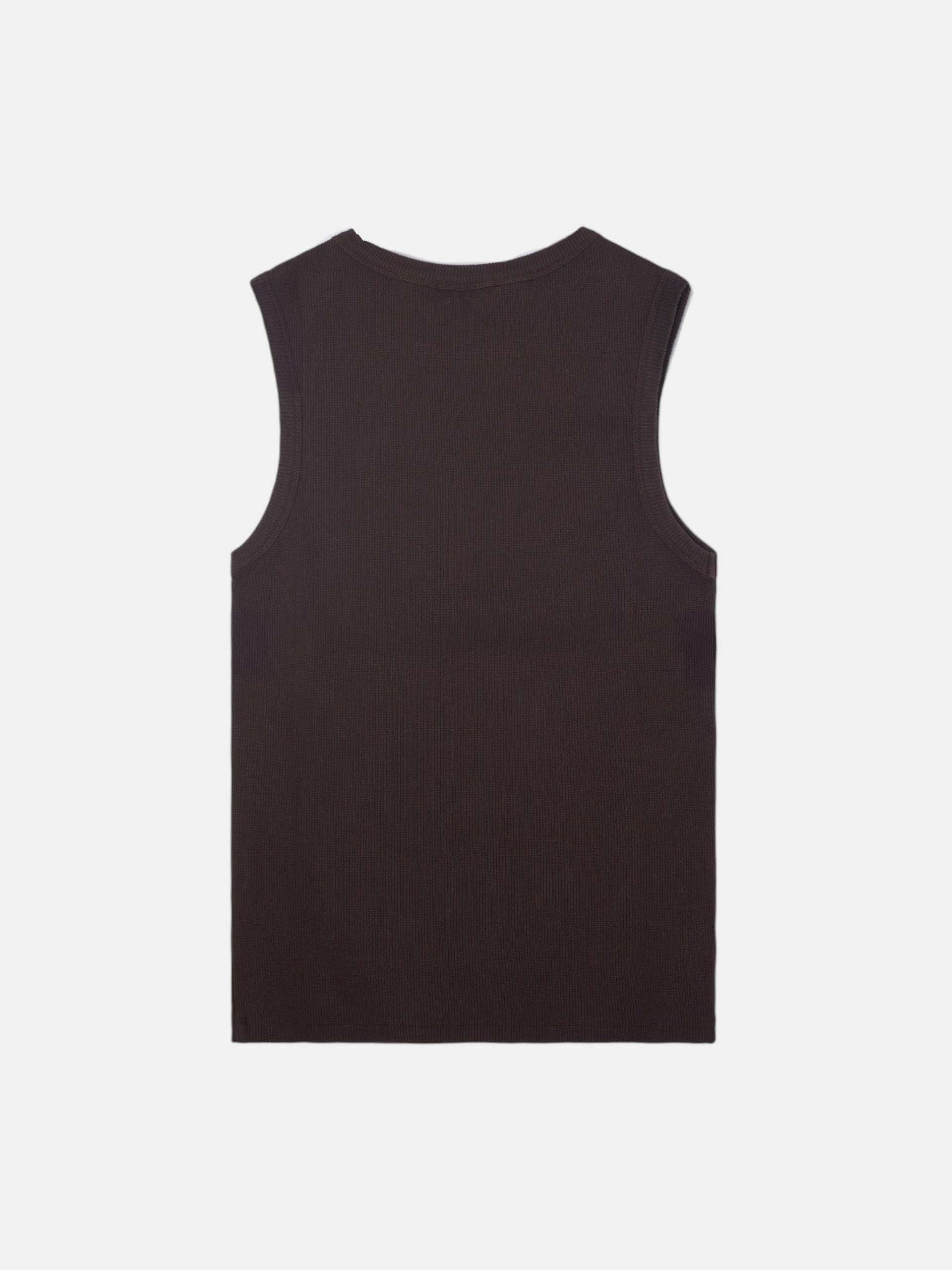 Women's studded brown tank top