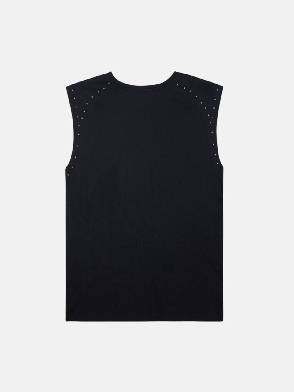Camiseta woman hombreras detalle tachuelas negra