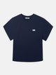 Camiseta mulher com emblema silbon azul-marinho
