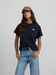 Women's navy blue Silbon patch t-shirt