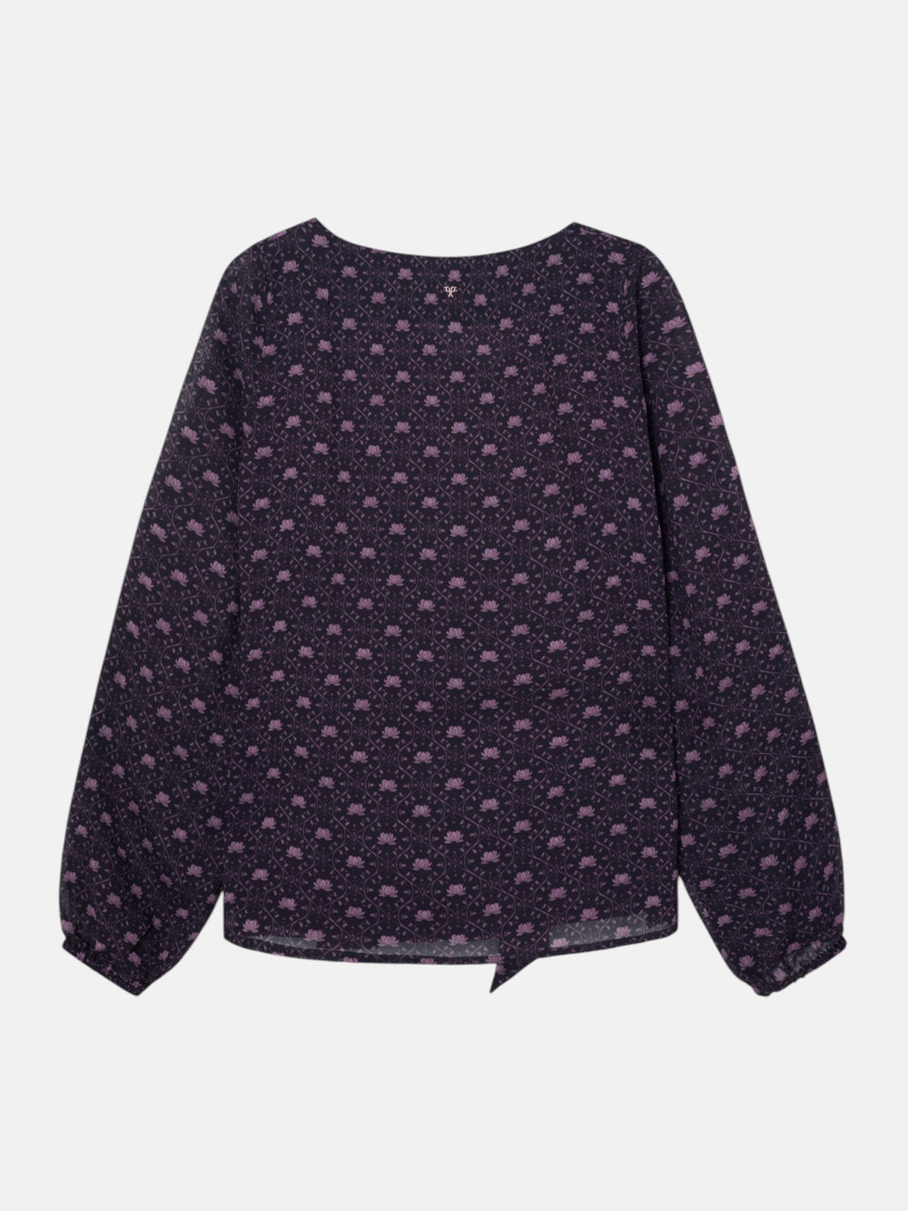 Blusa lazada estampado morado