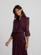 Blusa estampado flores granate