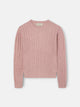 Jersey ochos cuello redondo rosa