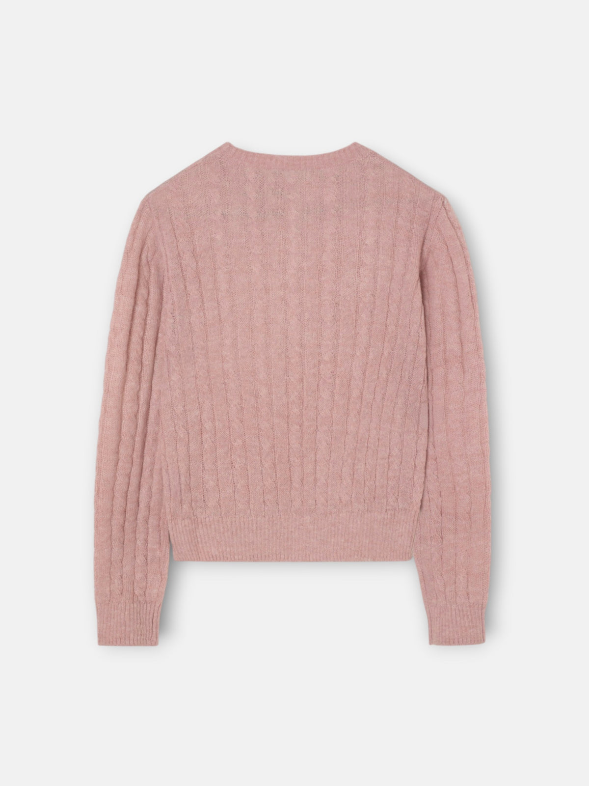Jersey ochos cuello redondo rosa