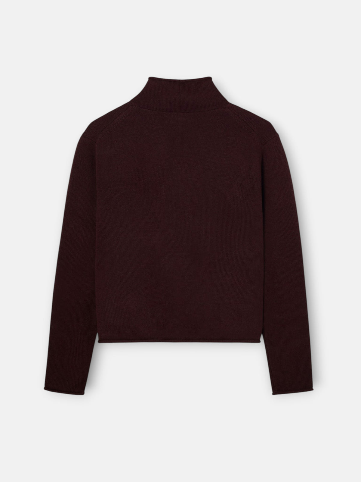 Cardigan cuello subido marron
