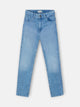 Pantalon recto denim claro