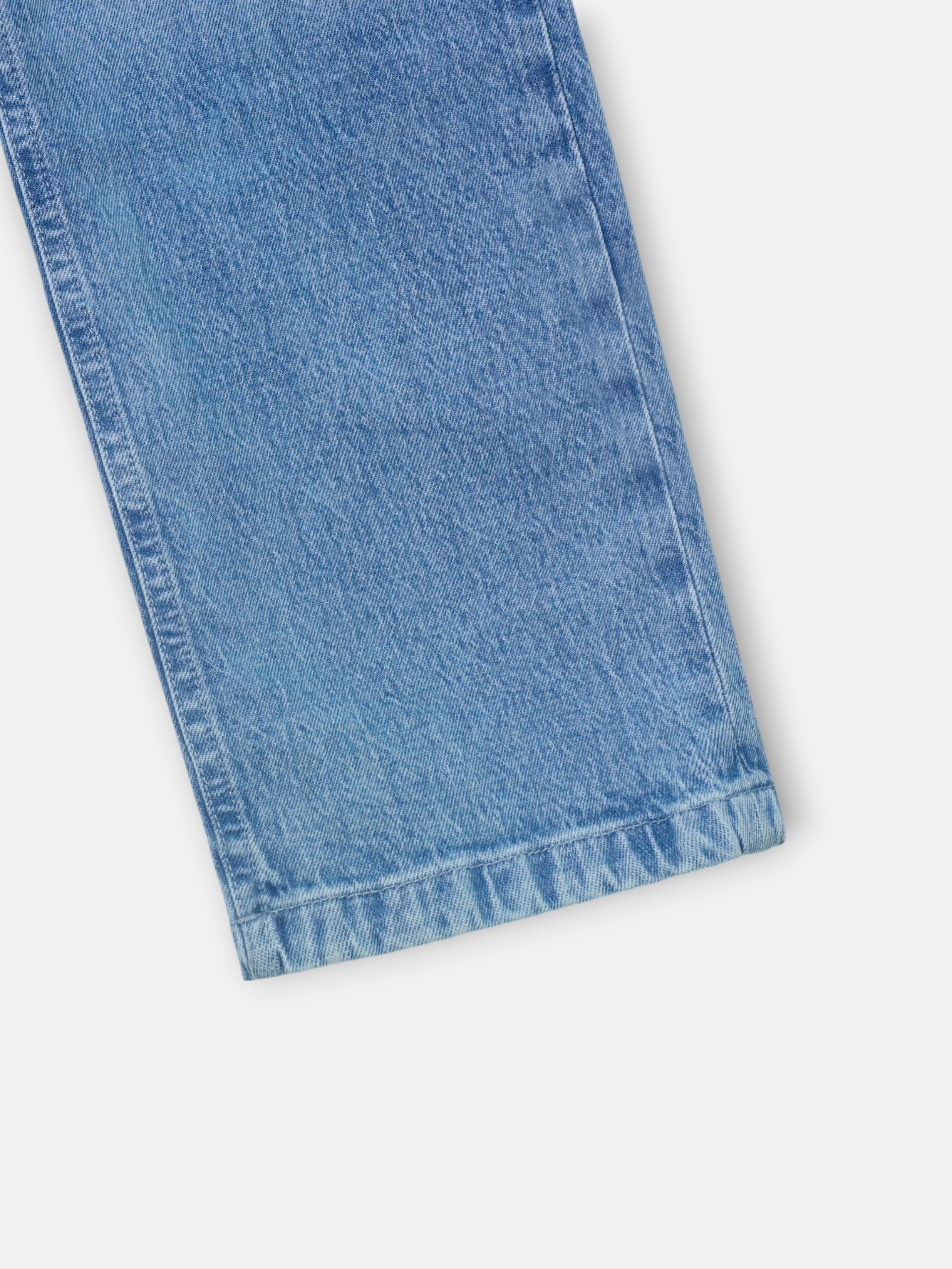 Pantalon recto denim claro