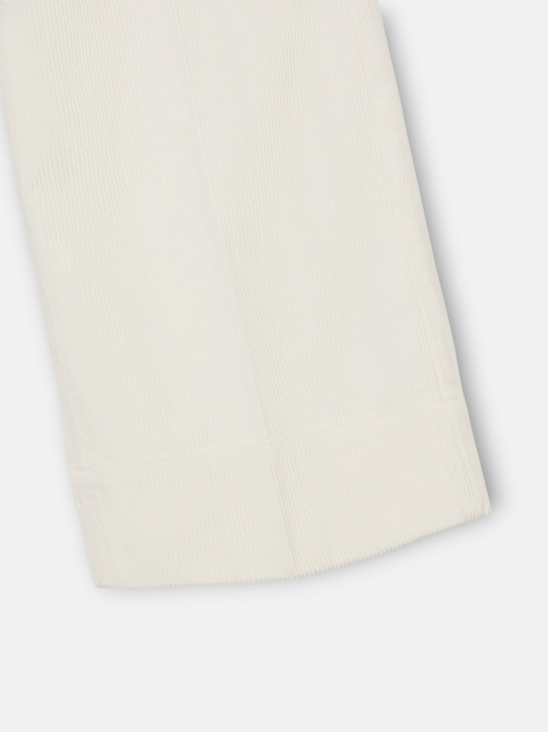 Pantalon wide leg pana crudo