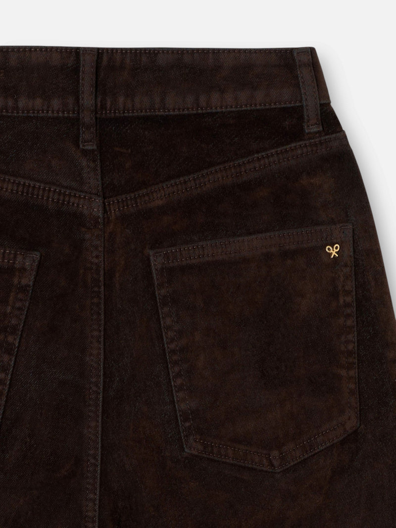 Pantalon unique flocado marron