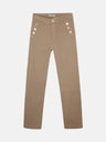 Pantalon culotte marinier en denim sable