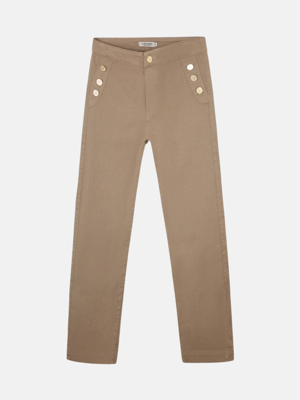 Sailor culotte denim sand trousers