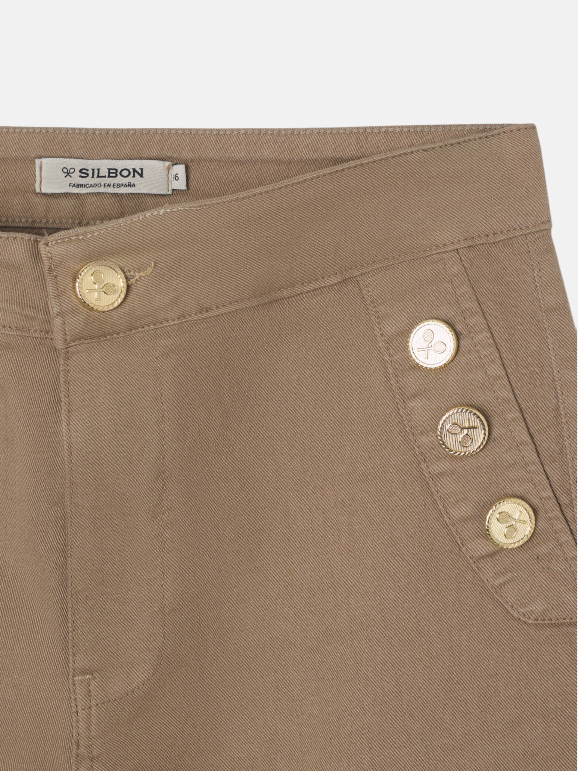 Pantalon culotte marinero denim arena