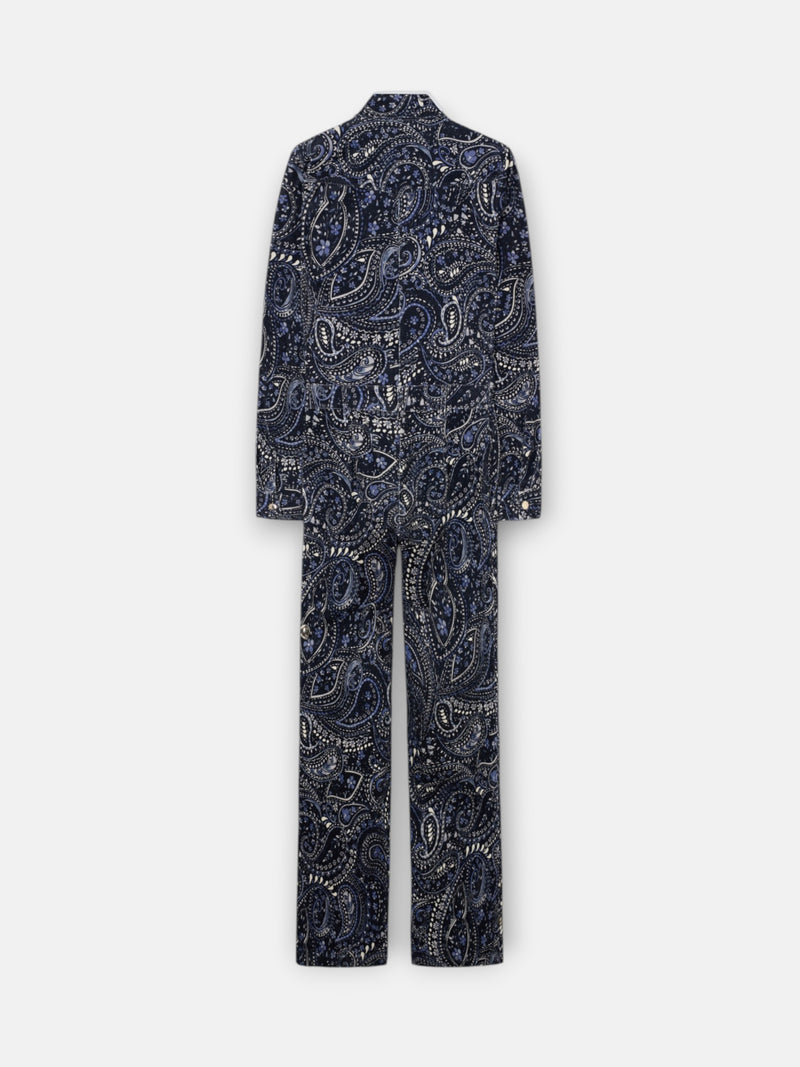 Mono micropana estampado paisley azul