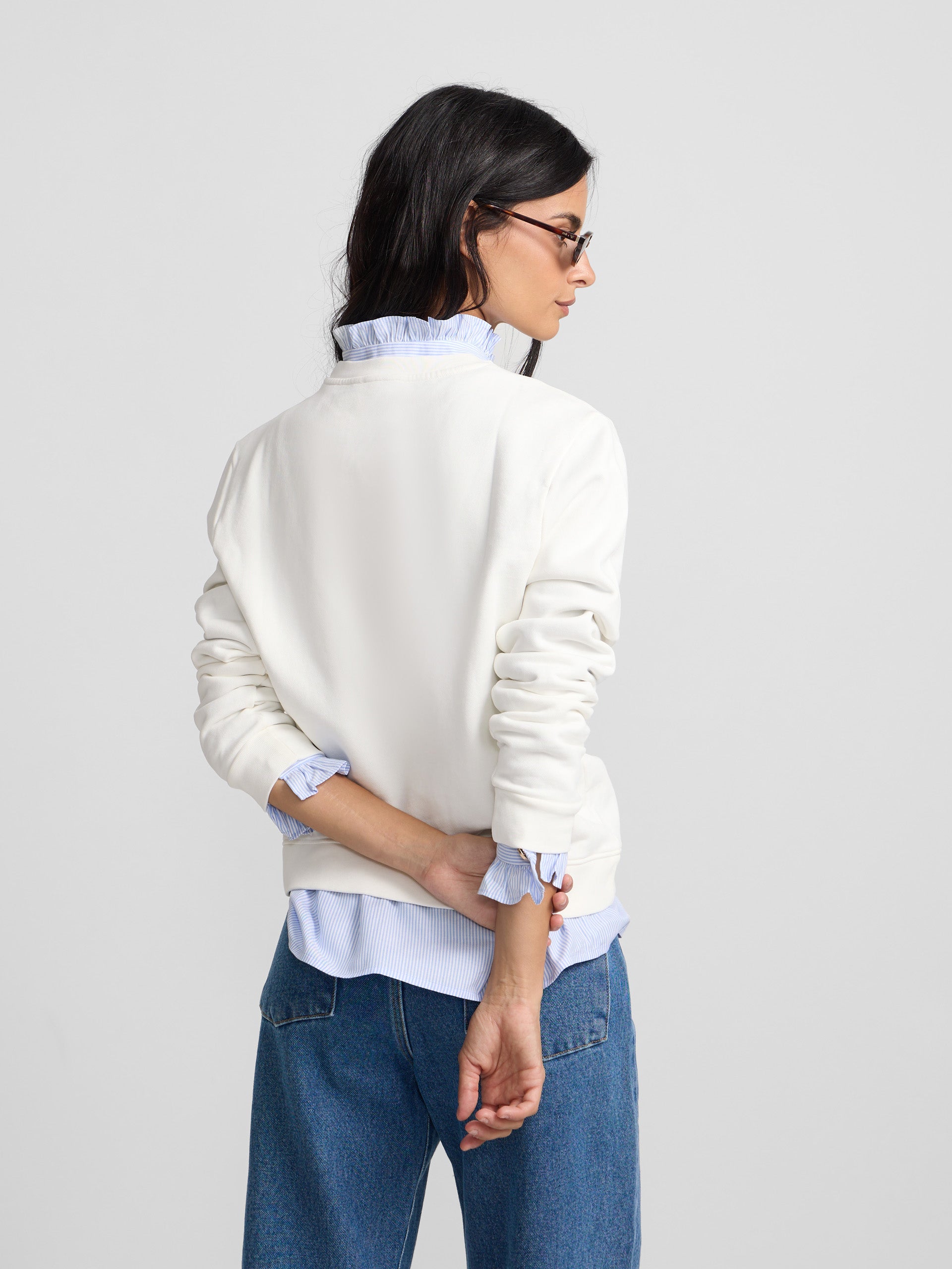 Sudadera woman silbon crudo