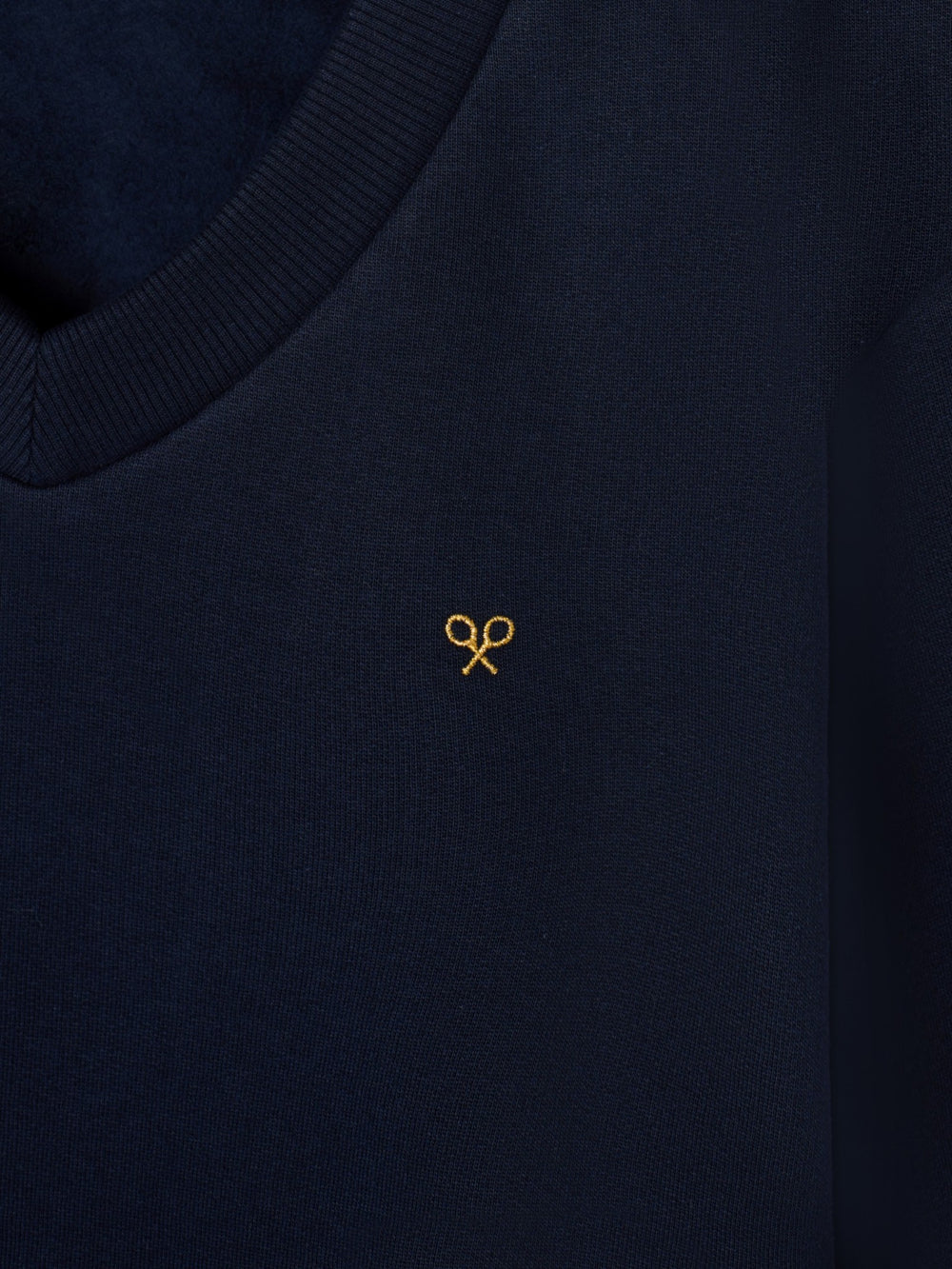Sweat-shirt femme à ourlet chemise marine