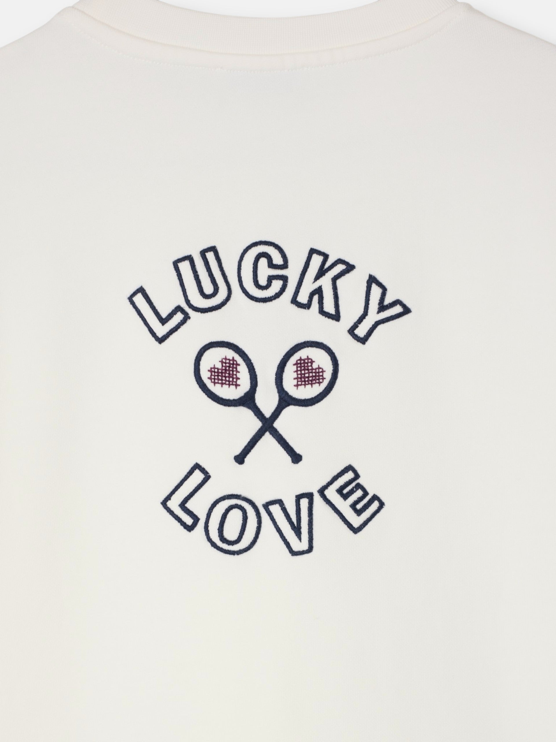 Sudadera woman lucky love crudo