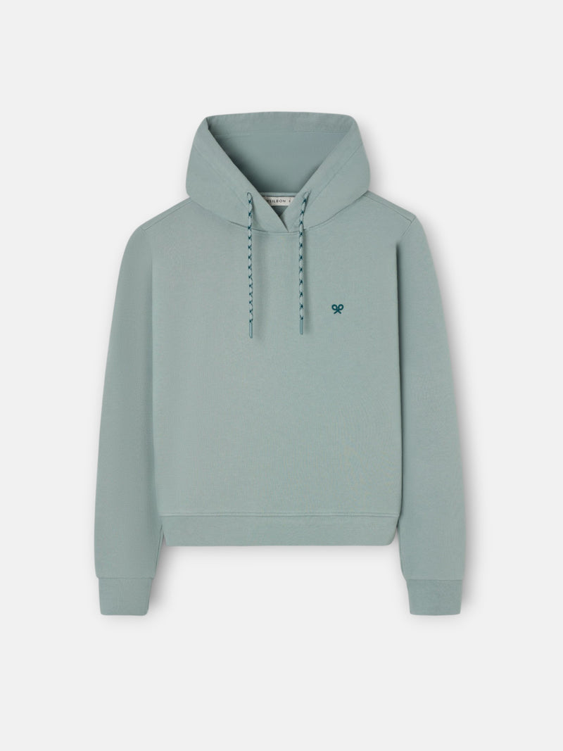 Sudadera woman capucha silbon rebel verde