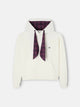 Sudadera woman capucha pañuelo crudo