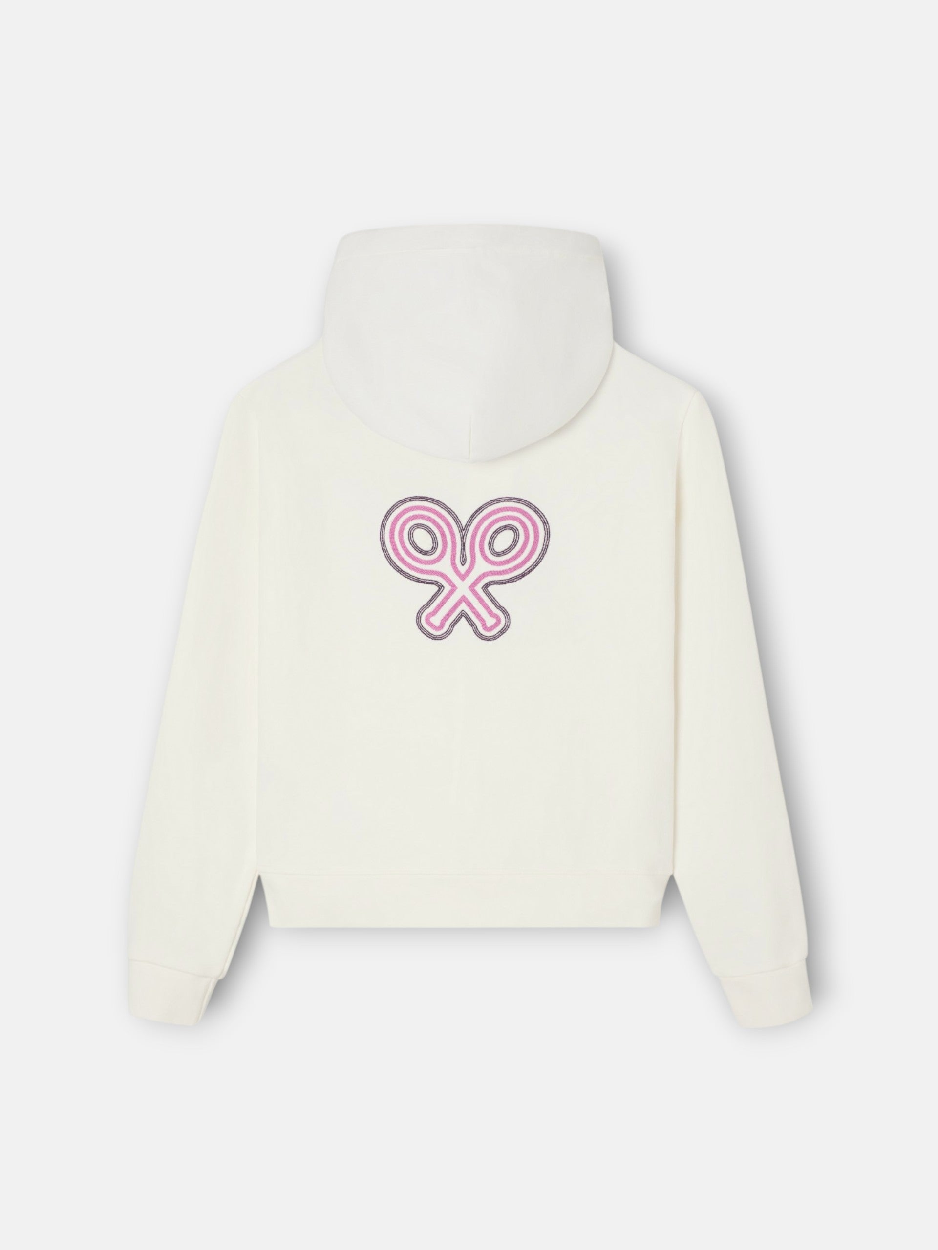 Sudadera woman capucha pañuelo crudo