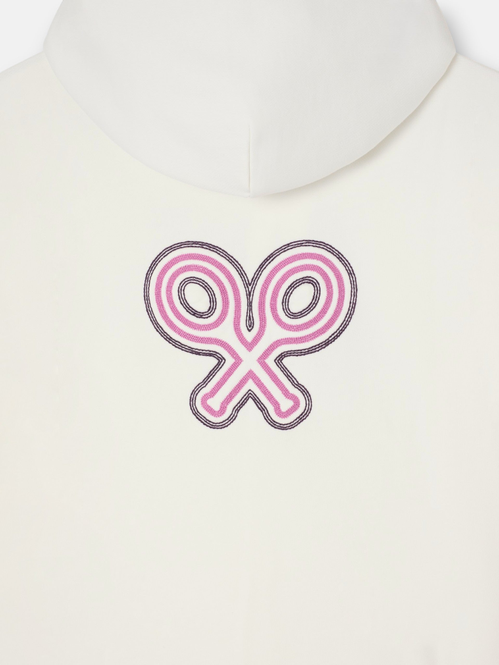 Sudadera woman capucha pañuelo crudo