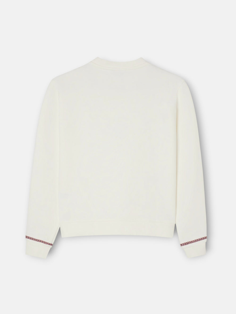 Sudadera woman bordado etnico crudo