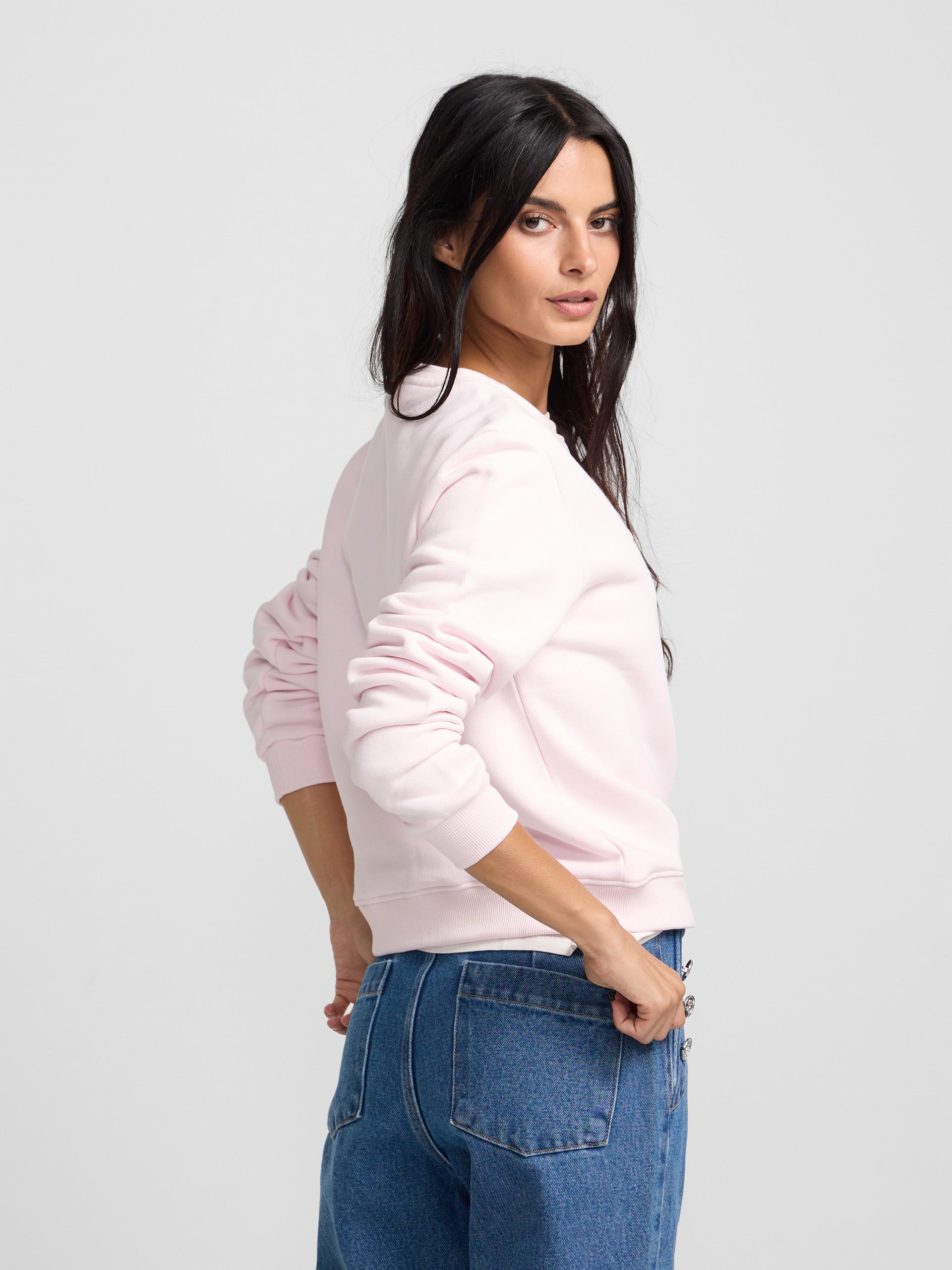 Sudadera woman silbon clasica rosa