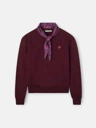 Sudadera woman pañuelo granate