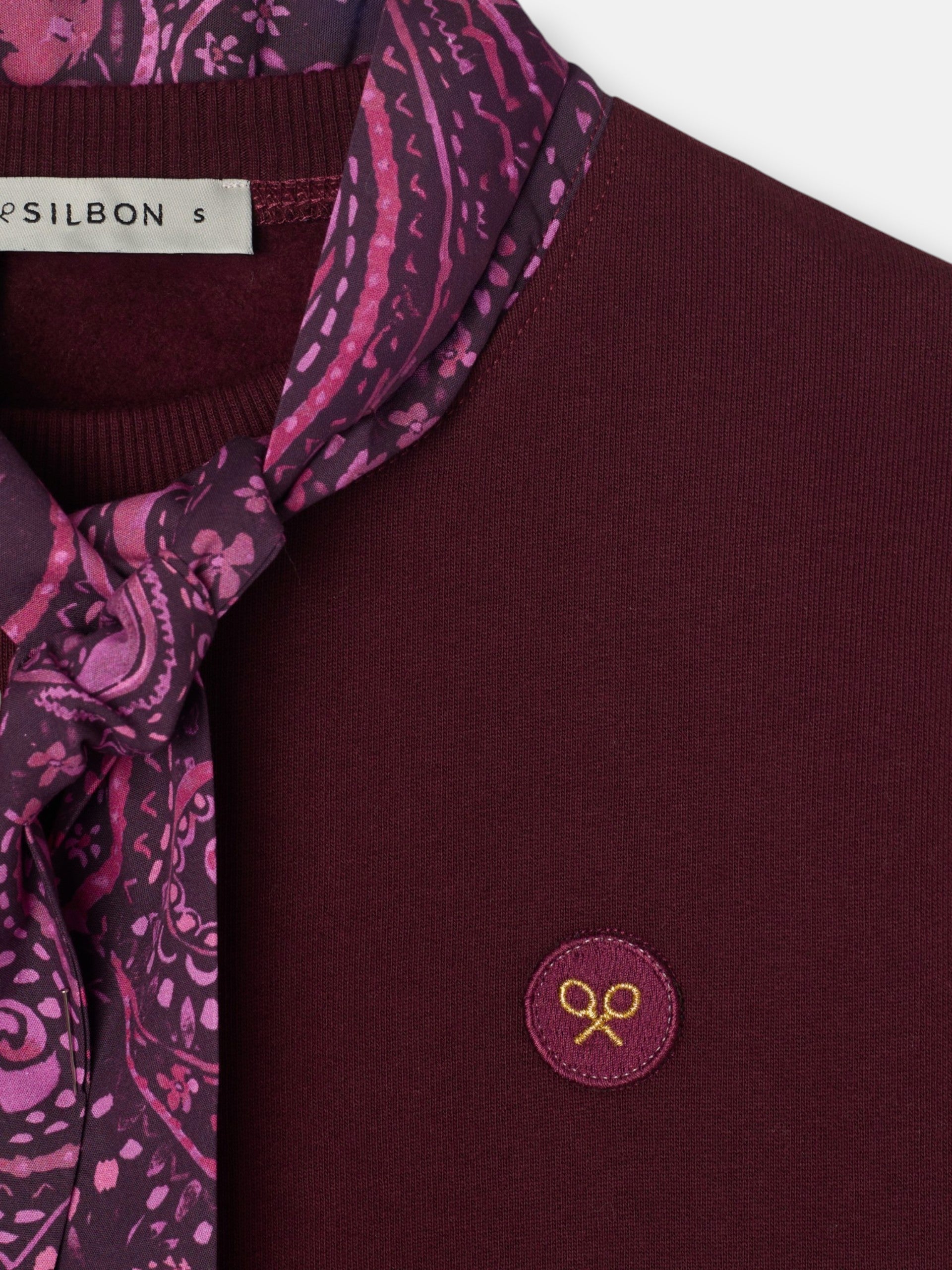 Sudadera woman pañuelo granate