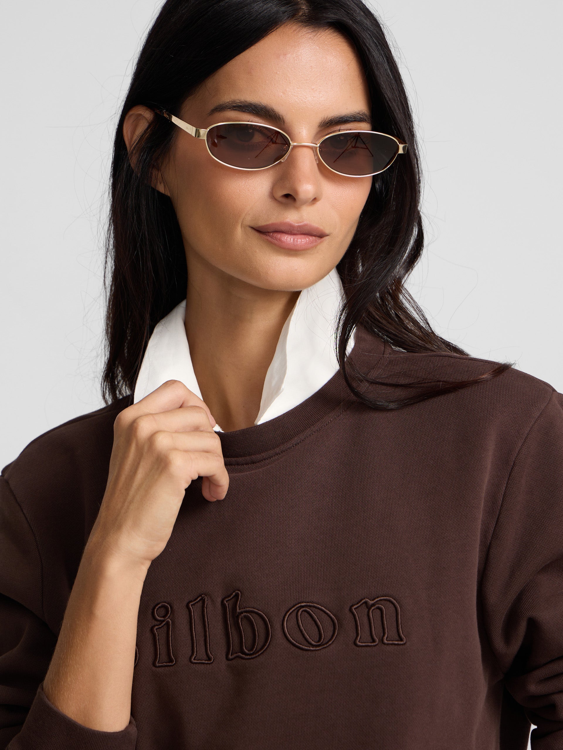 Sudadera woman silbon marron