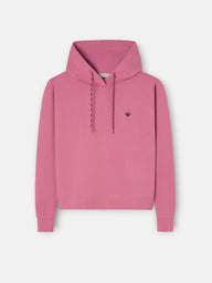 Sudadera woman capucha silbon rebel rosa