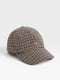 Gorra silbon cuadros marrones