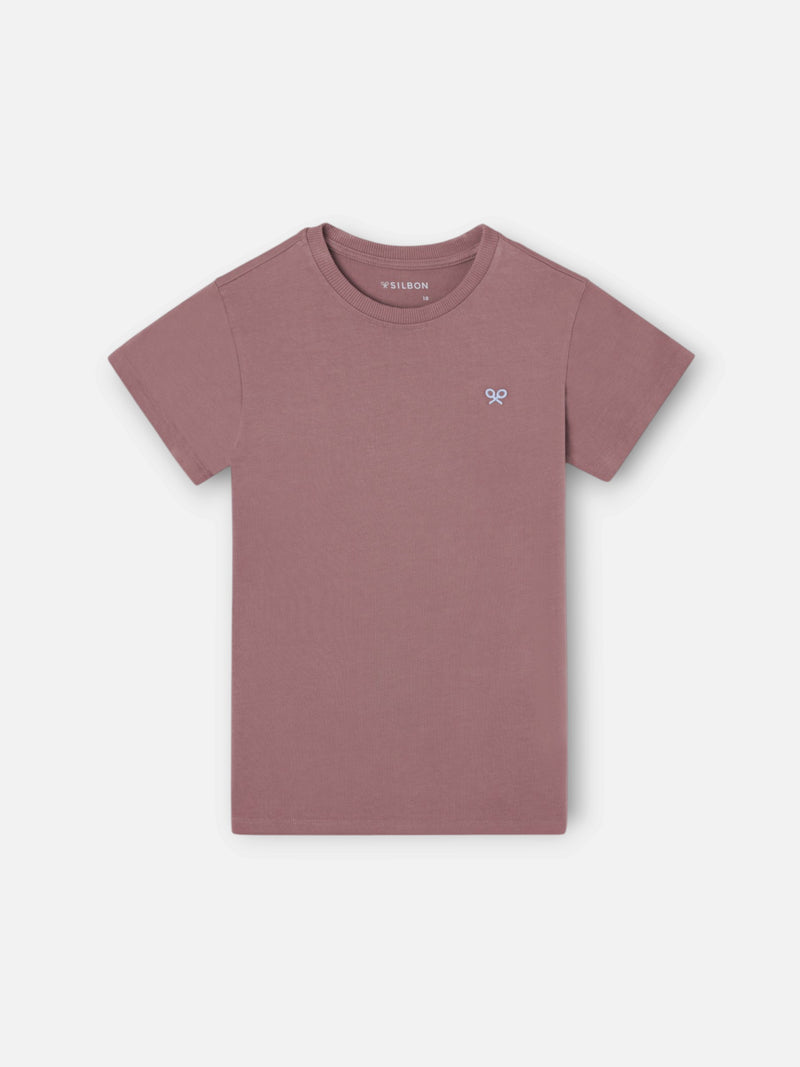 Camiseta kids minilogo burdeos