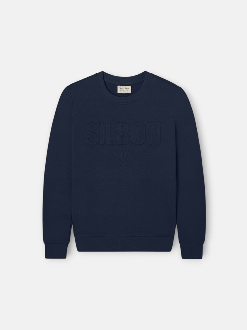 Sudadera kids silbon patch azul marino