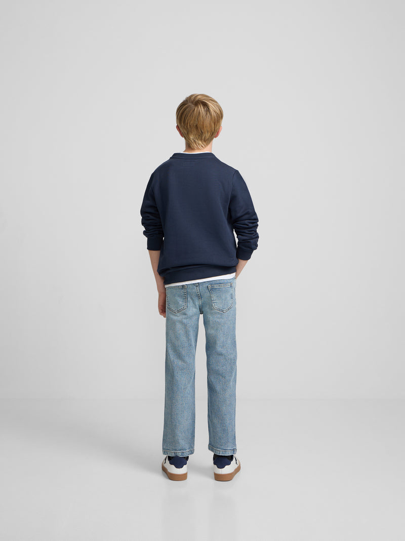 Sudadera kids silbon patch azul marino