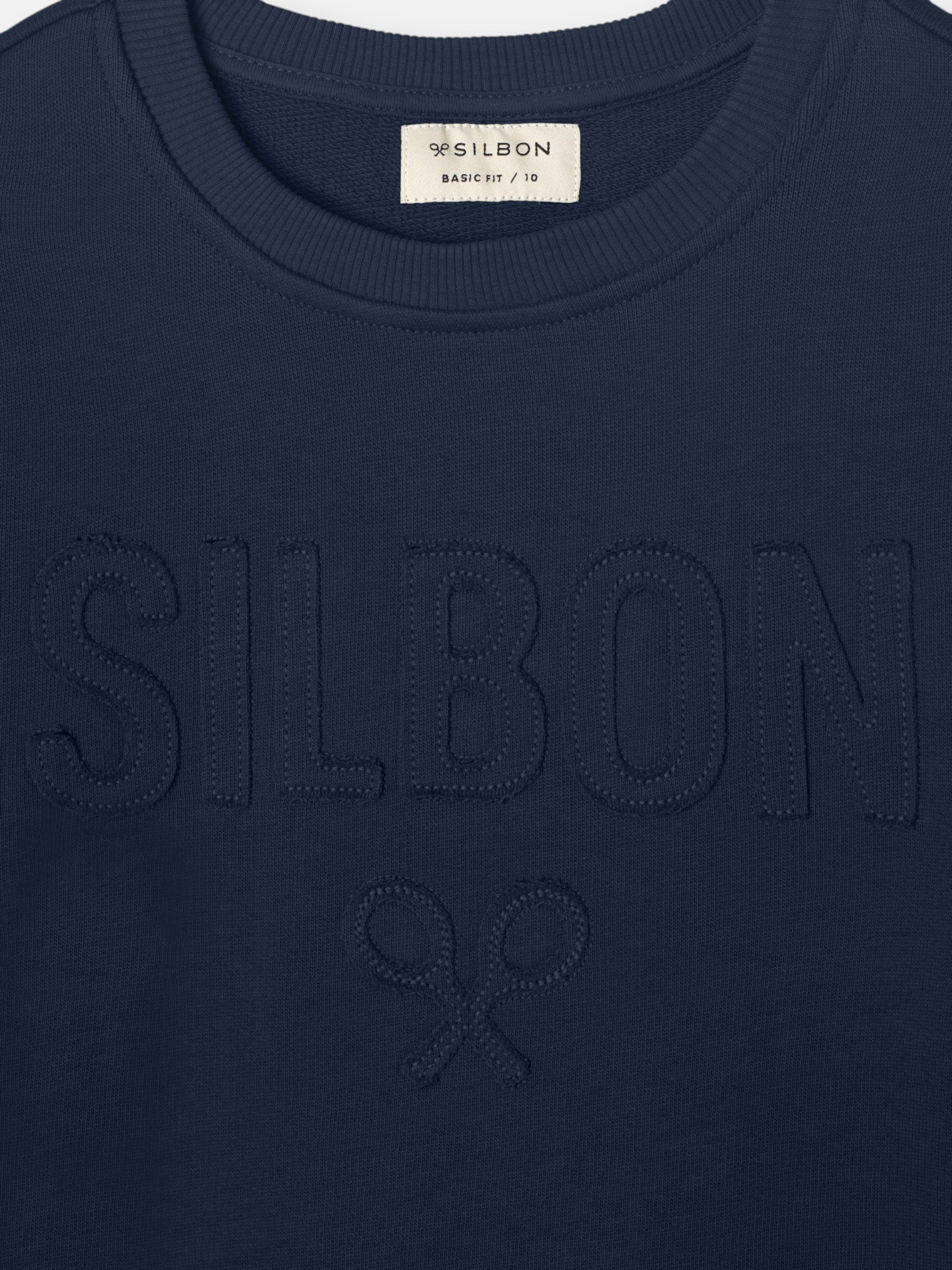 Sudadera kids silbon patch azul marino